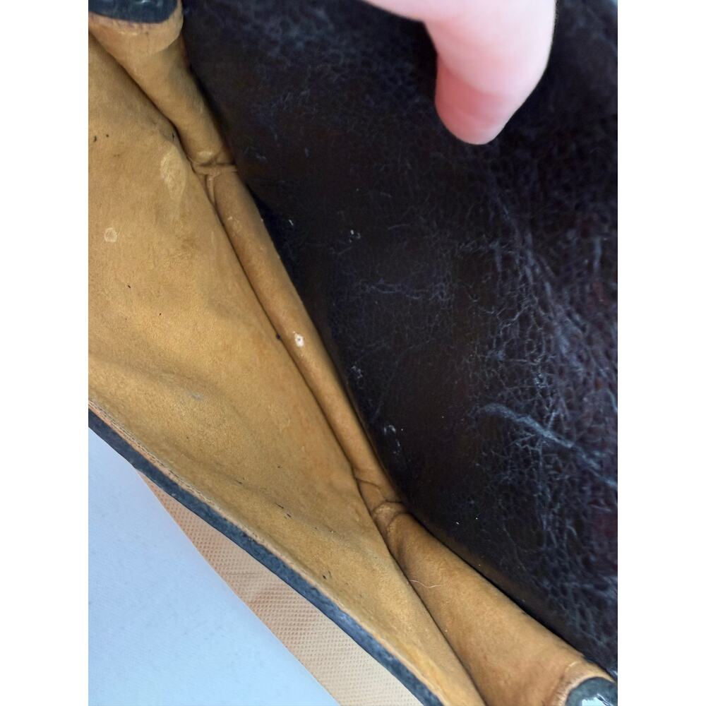 Patricia Nash Beaumont Black Tooled Leather Crossbody Bag Tassel Boho Western - Picture 8 of 13